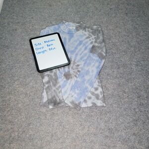 We The Free Tie Dye Ribbed Mock Neck Long‎ Sleeve Top - Women's Medium